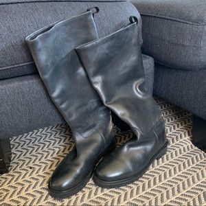 Leather Knee High Boots